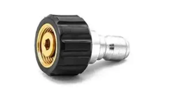 MTM Hydro 15mm Twist Seal Coupler X 3/8" Stainless QC Plug