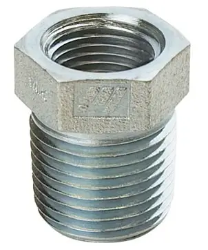 Hex Reducer Bushing 1" x 1/4"