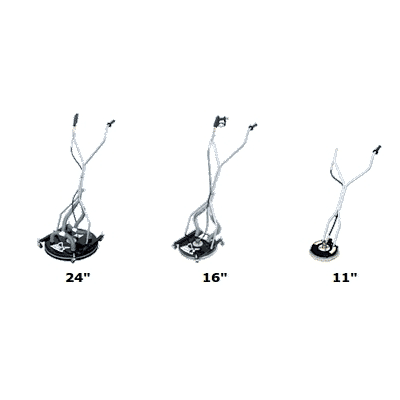 Vacuum Recovery Concrete Cleaner with 24" Brass Swivel