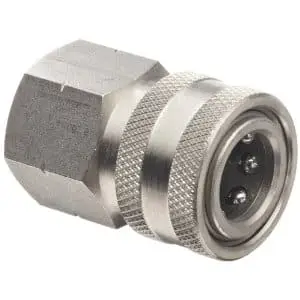 3/8 Stainless Steel Female Socket Pressure Washer Quick Coupler - Maximize Your Cleaning Power!
