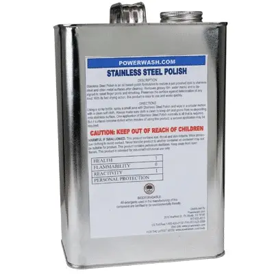 SSP-880 Quick Shine Oil-Based Stainless Steel Cleaner & Polish - Shine & Protect Surfaces - 1 Gallon