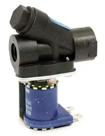 Celecon Plastic Valve Diaphragm Style 12 VAC Solenoid with Built-In Strainer 1/4"