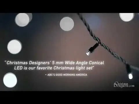 70 Light 2800K Warm White 5 mm Wide Angle Conical LED Lights